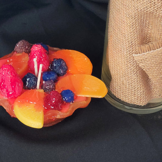 Fruit Slices Pie Candle