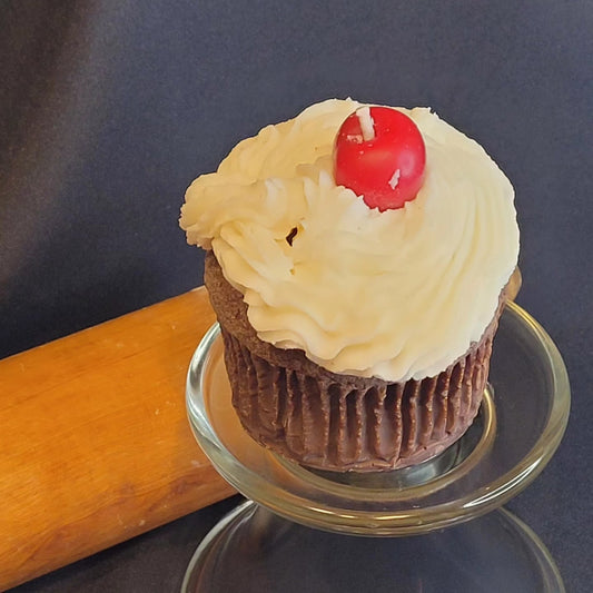 Chocolate Cupcake Candle
